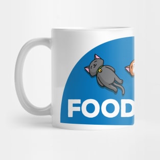 Sleepy Cartoon Cats in the Food Coma - version for the light bg Mug